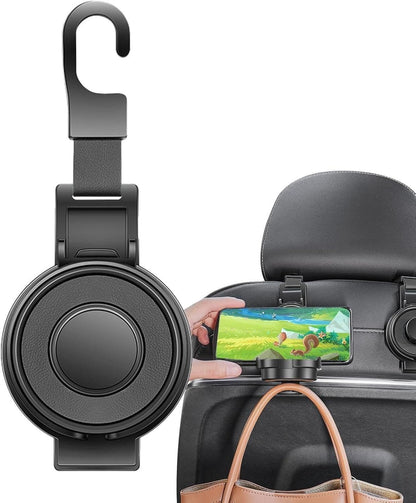 Car Multifunctional Hook – 3-in-1 Organizer (Water Bottle Holder + Phone Stand + Bag Hook)