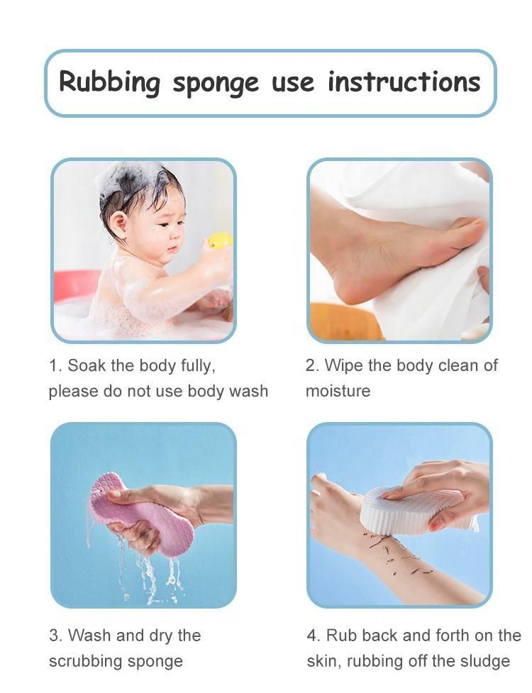 Kids Magic Bath Sponge – Gentle Exfoliating Body Scrubber (Pack of 4)