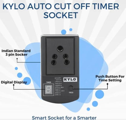 Automatic Cut Off Timer Switch Plug Protect Your Devices & Save Energy